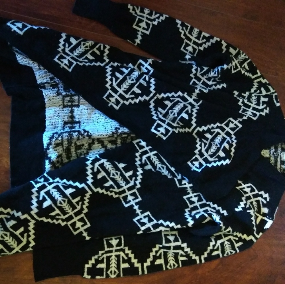 Black & White Aztec Cardigan